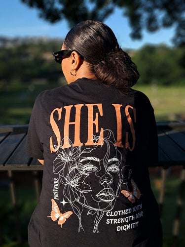 SHE IS CLOTHED IN STRENGTH AND DIGINITY - PROVERBS 31:25